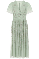 Carissa Green Embellished Midi Dress